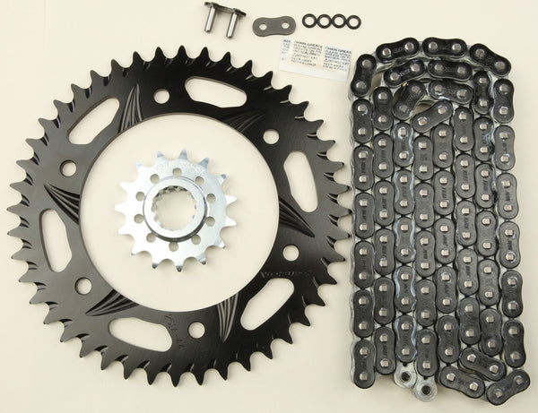 VORTEX 链轮/链条套件 STL/ALU 15/44T 黑 RX3 520-112L BLK