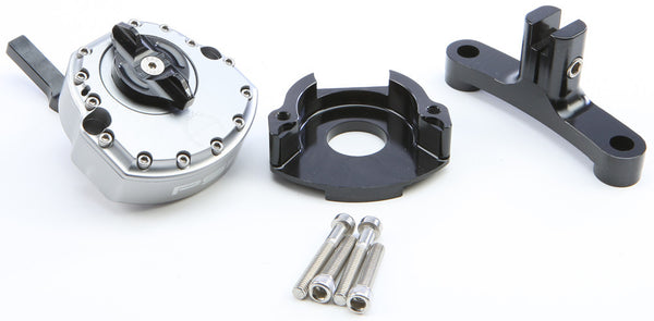 PSR Kawasaki Steering Damper Kit Gunmetal KAW