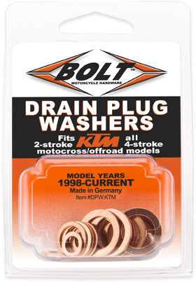 BOLT 油滤 DRAIN PLUG WASHERS 2/4 STROKE MODELS KTM