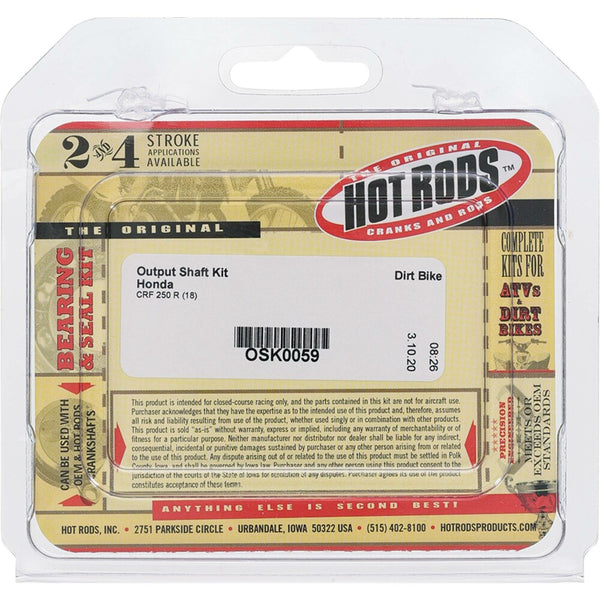 Hot rods 副轴密封套件 Honda Countershaft Seal Kit HON