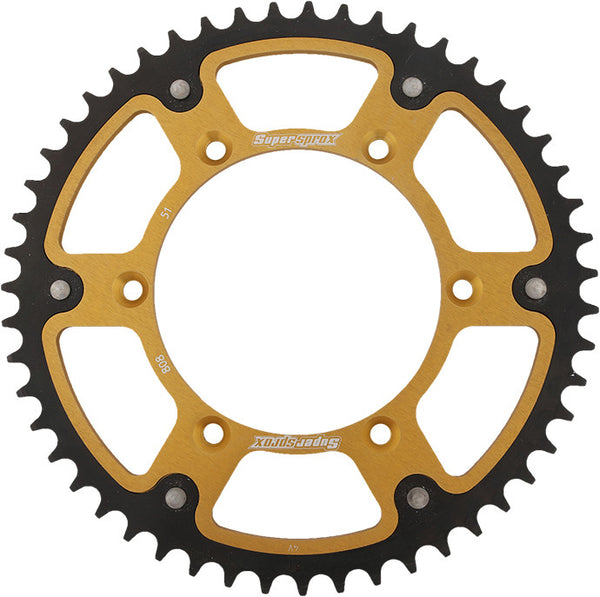 SUPERSPROX 链轮 REAR STEALTH SPROCKET ALU/STL 51T-520 GLD SUZ