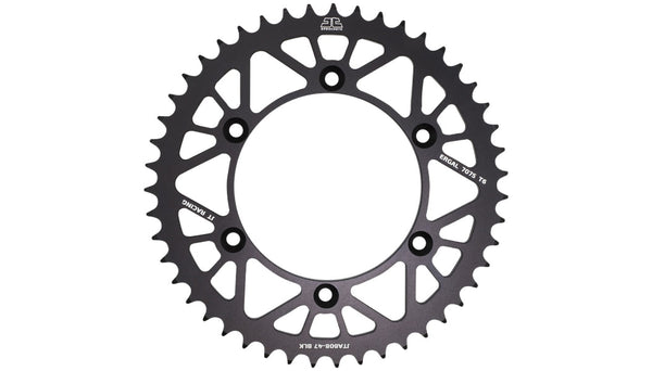 JT 链轮 REAR RACELITE SPROCKET ALUM 47T-520 黑 BETA/HON