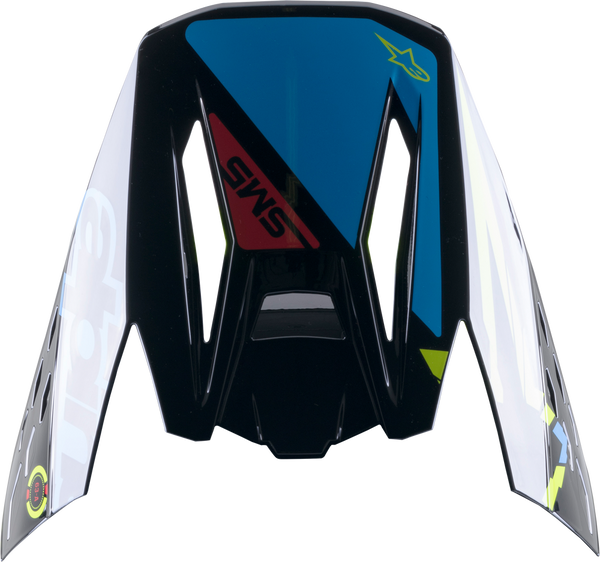 头盔附件 S-M5 Action Visor Black/Cyan/Fluorescent Yellow