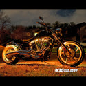 XK GLOW 照明 Multi-color Motorcycle LED Accent Light Kit w/Remote Key Fob