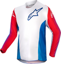 Alpinestars 青少年款 骑行衣 Youth Racer Pneuma Jersey Youth Blue/Mars Red/White