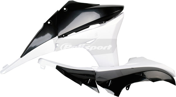 Polisport 水箱护板 Yamaha Radiator Shrouds Black/White