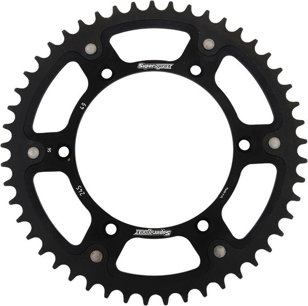 SUPERSPROX 链轮 REAR STEALTH SPROCKET ALU/STL 49T-520 黑 YAM