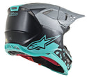 ALPINESTARS ALPINESTARS M8 头盔 Supertech M8 Radium Helmet Gloss Black/Grey/Teal M-8