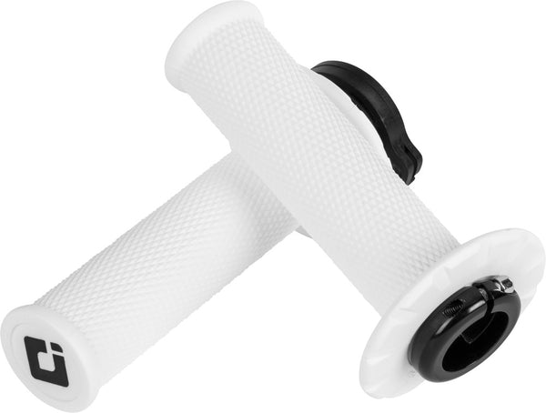 ODI 手把胶 MX V2 LOCK-ON GRIPS NO WAFFLE 白 (PRO SOFT)