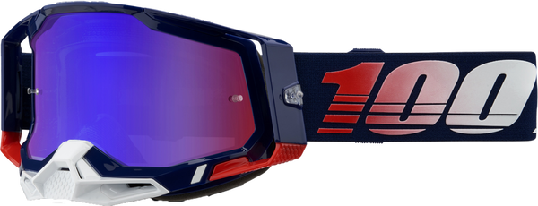 100% 风镜 Racecraft 2 Goggles Red Mirror/Blue