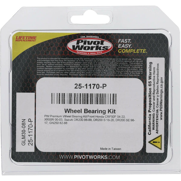 PIVOT WORKS 轴承 WHEEL BEARING KIT PREMIUM