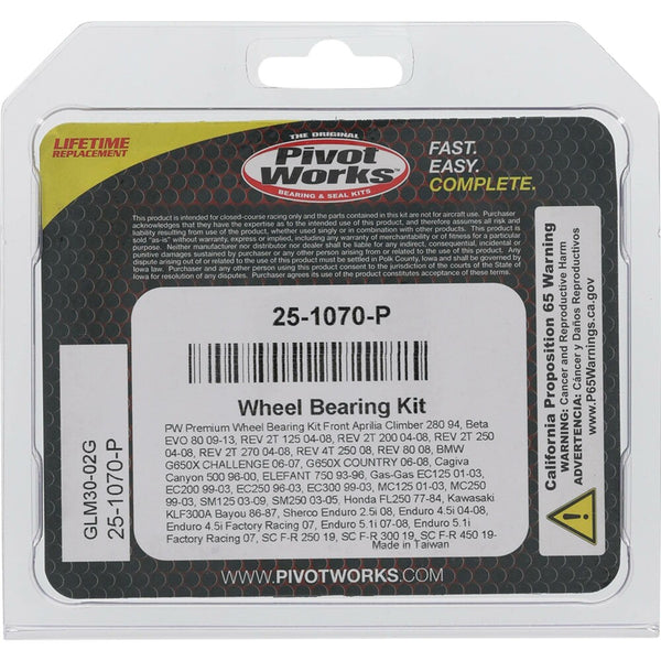 PIVOT WORKS 轴承 WHEEL BEARING KIT PREMIUM