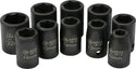 PERFORMANCE TOOL 工具 1/2" Metric Impact Socket Set