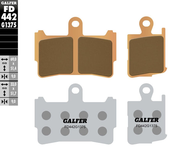 GALFER 刹车片 SINTERED CERAMIC FD442G1375