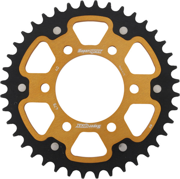 SUPERSPROX 链轮 REAR STEALTH SPROCKET ALU/STL 40T-520 GLD KAW/POL