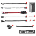 XK GLOW 照明 Multi-color Motorcycle LED Accent Light Kit w/Remote Key Fob