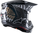 ALPINESTARS 头盔 S-M5 Solar Flare Helmet Black/Grey/Gold