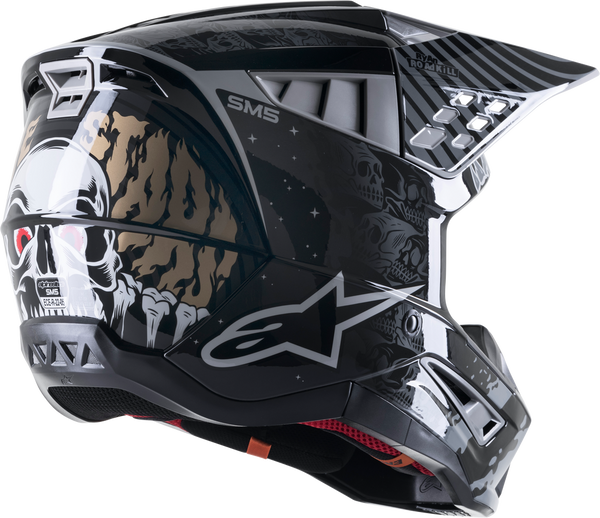 ALPINESTARS 头盔 S-M5 Solar Flare Helmet Black/Grey/Gold
