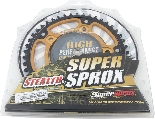 SUPERSPROX 链轮 REAR STEALTH SPROCKET ALU/STL 45T-525 GLD SUZ/TRI