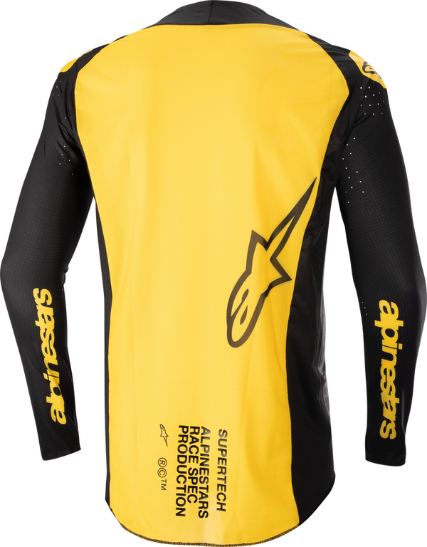 Alpinestars 骑行衣 Supertech Ward Jersey Black/Yellow Men's