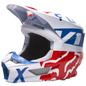 FOX 头盔 V1 Skew Helmet ECE [白/红/蓝]