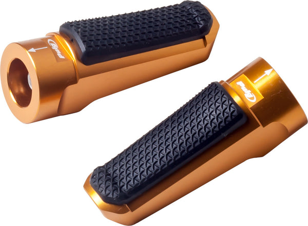 PUIG 脚踏/换挡杆/脚刹 FOOTPEGS RACING RUBBER GOLD
