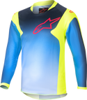 Alpinestars 青少年款 骑行裤 Kids Racer Graphic 1 Jersey Junior Fluorescent Yellow/Blue/Night Navy