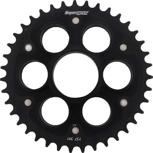 SUPERSPROX 链轮 REAR STEALTH SPROCKET ALU/STL 39T-520 黑 DUC