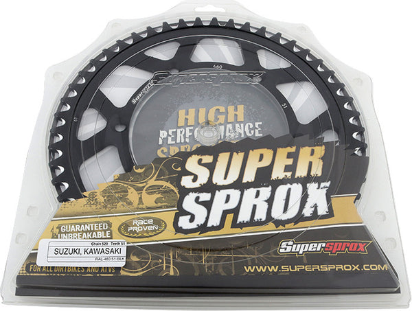 SUPERSPROX 链轮 REAR SPROCKET ALUMINUM 51T-520 BLK KAW