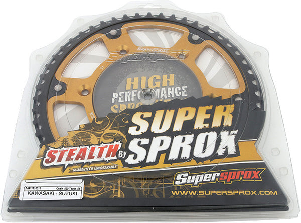 SUPERSPROX 链轮 REAR STEALTH SPROCKET ALU/STL 51T-520 GLD SUZ