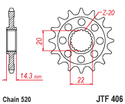 JT 前CS链轮 钢制 16T-520 BMW