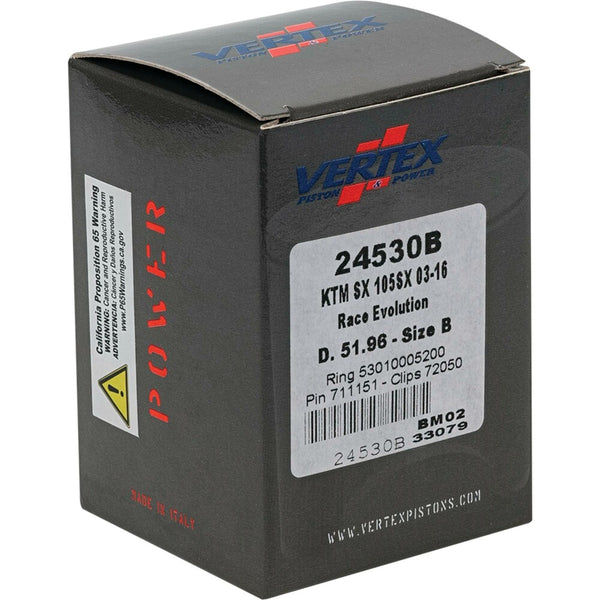 VERTEX 活塞 PISTON KIT CAST RACE EVOLUTION 51.96/STROKER KTM
