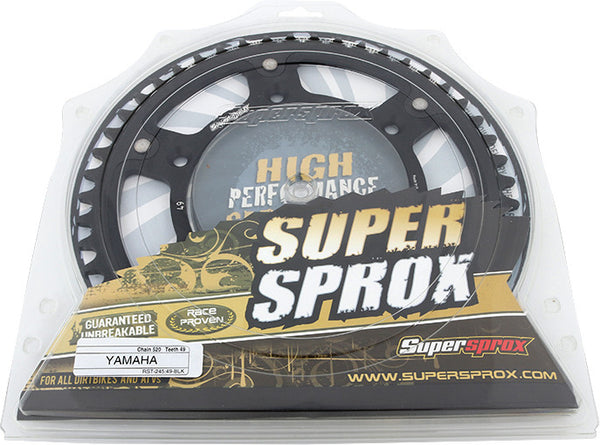SUPERSPROX 链轮 REAR STEALTH SPROCKET ALU/STL 49T-520 黑 YAM