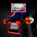 XK GLOW 照明 Motorcycle LED License Plate Frame w/Running Turn & Brake