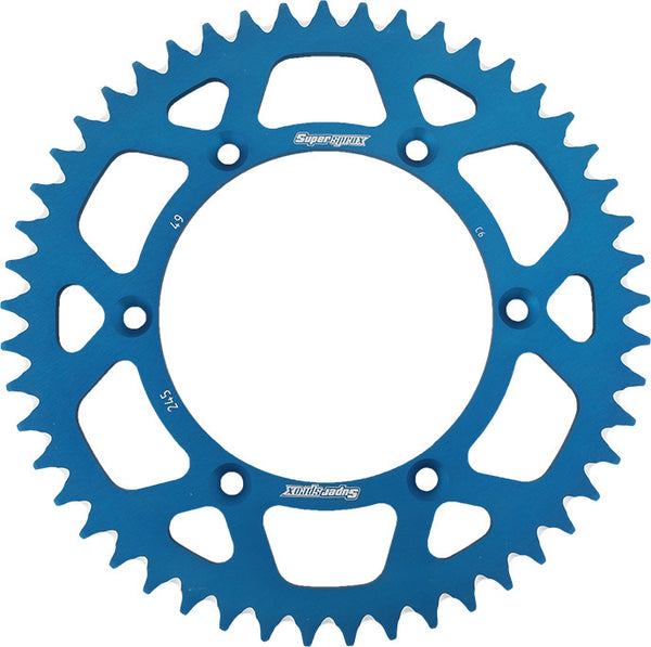 SUPERSPROX 链轮 REAR SPROCKET ALUMINUM 49T-520 BLU YAM