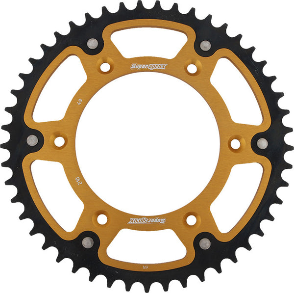 SUPERSPROX 链轮 REAR STEALTH SPROCKET ALU/STL 49T-520 GLD HON