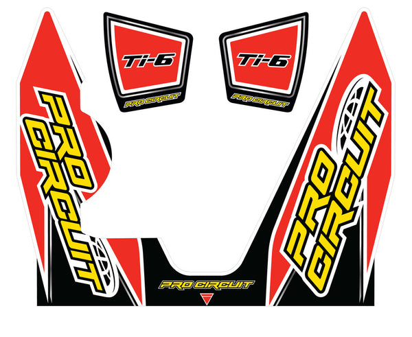 PRO CIRCUIT 贴花/贴纸 Muffler Sticker Kit
