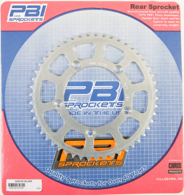 PBI 链轮 REAR SPROCKET ALUMINUM 50T-420 KTM