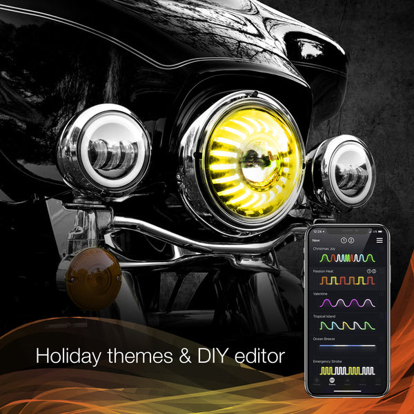 XK GLOW 照明 7" XKChrome RGB Headlight