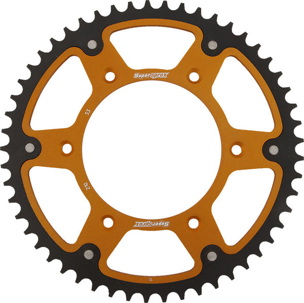 SUPERSPROX 链轮 REAR STEALTH SPROCKET ALU/STL 53T-520 GLD HON