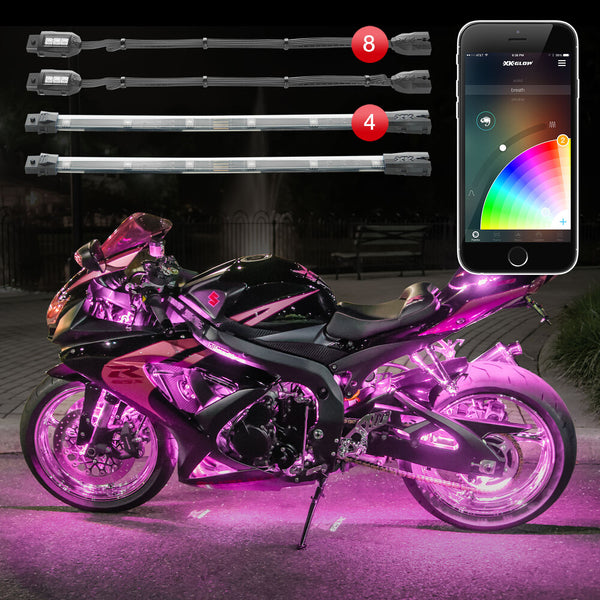XK GLOW 照明 Chrome LED Accent Light Kit