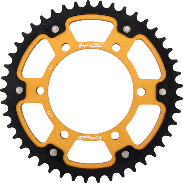 SUPERSPROX 链轮 REAR STEALTH SPROCKET ALU/STL 45T-530 GLD YAM