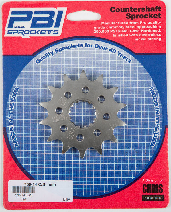 PBI 链轮 FRONT CS SPROCKET STEEL 14T-520 KAW/SUZ/YAM