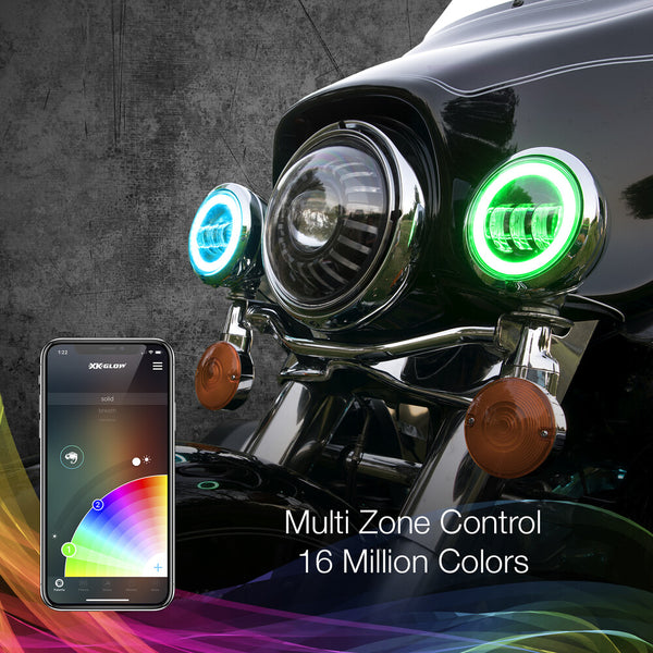 XK GLOW 照明 4.5" XK Chrome Driving Lights