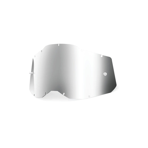 100% 镜片 RC2/AC2/ST2 Replacement Lenses and Accessories Silver Mirror