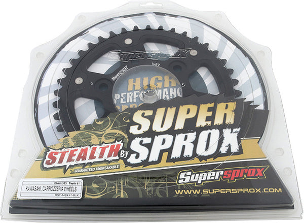 SUPERSPROX 链轮 REAR STEALTH SPROCKET ALU/STL 41T-525 黑 KAW