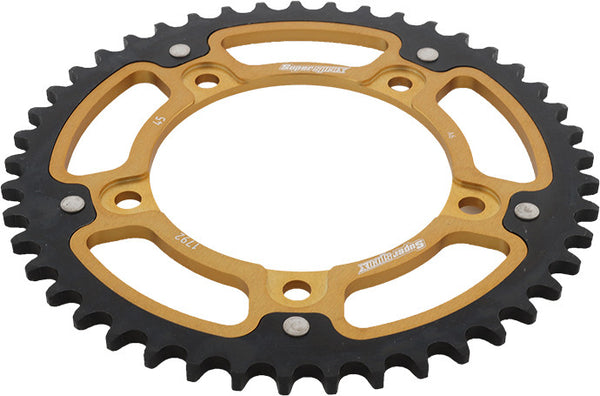 SUPERSPROX 链轮 REAR STEALTH SPROCKET ALU/STL 45T-525 GLD SUZ/TRI