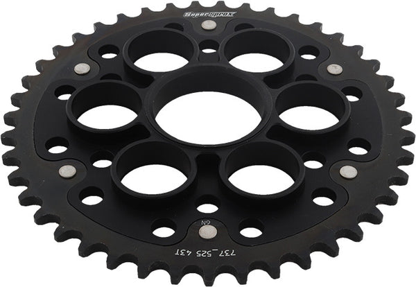 SUPERSPROX 链轮 REAR STEALTH SPROCKET ALU/STL 43T-525 黑 DUC