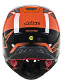Alpinestars 头盔 Supertech M-8 Triple Helmet Gloss Orange/Grey/Black M-8