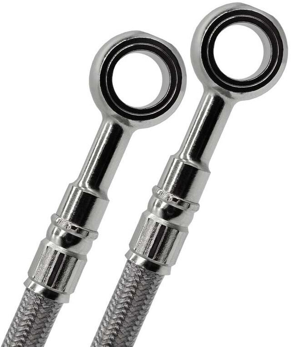 GALFER 刹车 BRAKE LINES SS FRONT/REAR 4 LINE SIL YAM